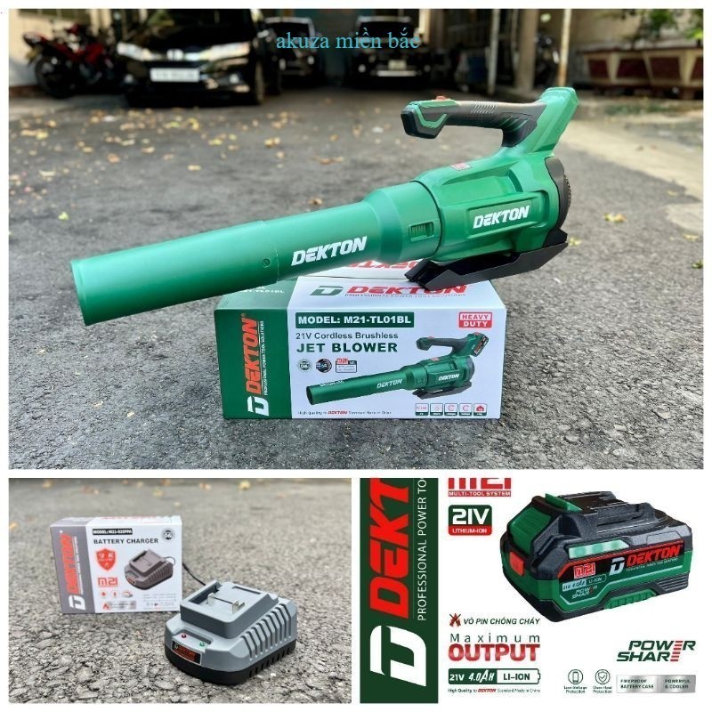 Máy thổi lá, thổi bụi Dekton M21-TL01BL motor Brussless siêu mạnh MIỀN BẮC