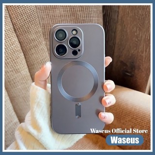 Ốp Điện Thoại Mềm Từ Tính Cho iPhone 16 Pro Max 15 Pro Max 14 13 12 11 Pro Max 15 Plus 14plus 16plus Vỏ Có Phim Bảo Vệ Ống Kính