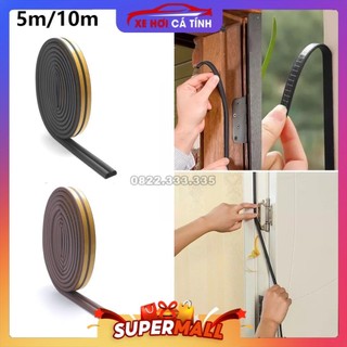 Combo 10m Ron cao su cách âm cửa gỗ, ron giảm chấn, gioăng cao su chữ D, cao su giảm trấn cách âm cửa nhựa cửa nhôm