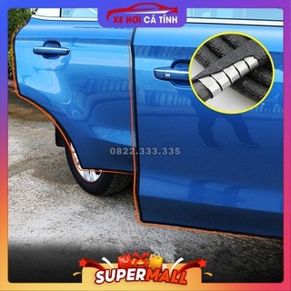 Cuộn 5 mét Gioăng cao su lõi thép viền bảo vệ cửa xe hơi màu đen
