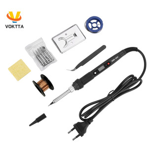 Bộ sắt hàn điện kỹ thuật số VOKTTA 80W Bộ nhiệt độ có thể điều chỉnh 220V 110V Máy sưởi gốm Đầu hàn Bộ dụng cụ hàn