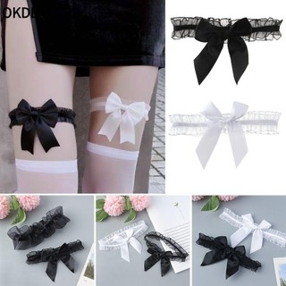 Vòng ren đeo đùi co giãn đính nơ bướm nhiều màu thời trang gợi cảm cho cô dâu trong tiệc cưới
