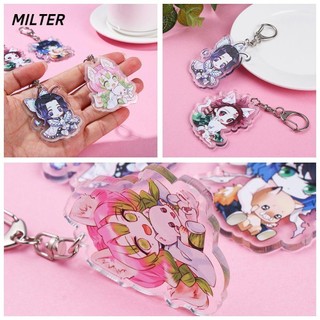 QINJUE Shinobu  Acrylic Tengen Mitsuri Tanjiro Muichirou Acrylic Keychain Anime Double Keychain Nezuko Genya No Yaiba Acrylic Kimetsu Shinjurou