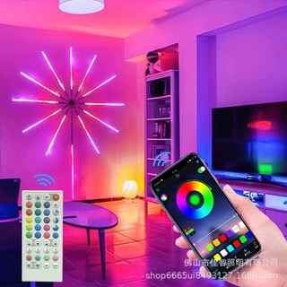 Đèn Led ph.áo hoa trang trí trong nhà,ngoài trời nhiều màu, nhiều chế độ có điều khiển