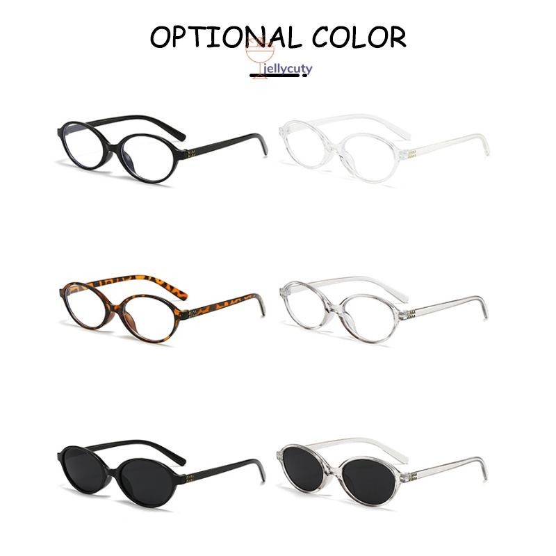 🍥jellycuty🍥 👓Mắt kính gọng cận nữ form Oval dẹt Y2k Phong cách Hàn Quốc Hot trend | BigBuy360 - bigbuy360.vn