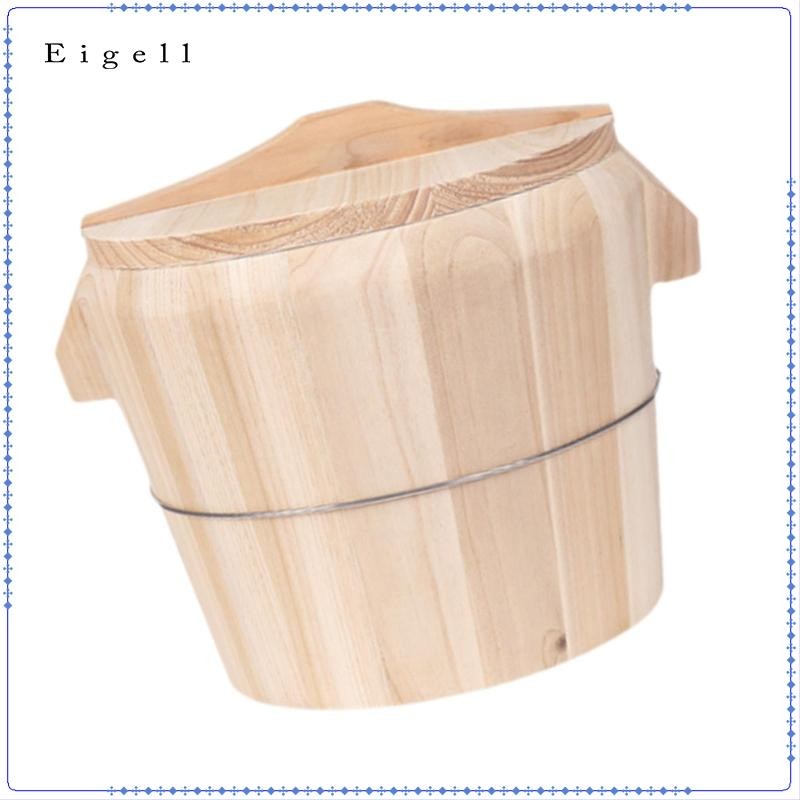 Bát cơm Sushi Xô hấp cơm có nắp Bát cơm tròn hấp bằng gỗ