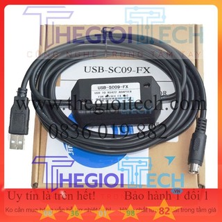 Usb-sc09-fx, fx-usb-aw cáp lập trình cho plc mitsubishi fx0n fx1n fx2n fx0s fx1s fx3u fx3g series hỗ trợ windows7/10/11