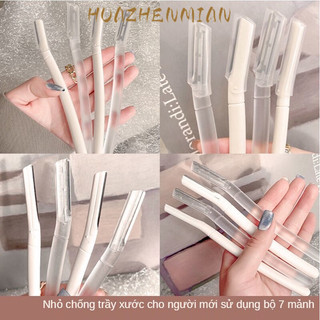 ?Dao cạo lông mày màu trắng trong suốt an toàn dành cho người mới bắt đầu