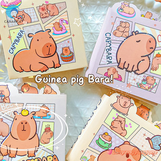 CANAMEK 70 Tờ Xách Tay Sáng Tạo Hàng Ngày Giấy Ghi Chú Hoạt Hình Dễ Thương Capybara Note Đồ Dùng Học Tập Văn Phòng Phẩm Mới