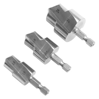 3pcs 6.35mm Hexagonal Shank Drill Bit Water Pipe Expansion Drill Punch Plumber