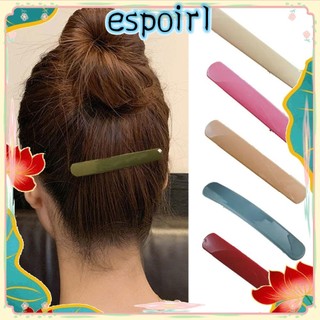 Vuốt Tóc Chéo ESPOIR, Kẹp Chuối Nhựa Thanh Lịch Thời Trang, Giá Đỡ Đuôi Ngựa Nhiều Màu Sắc Thường Ngày Cho Nữ Bé Gái