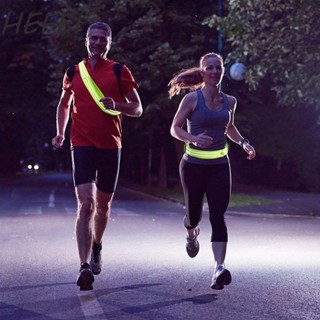 Túi đeo thắt lưng phản quang, Thắt lưng đàn hồi chống thấm nước Túi đeo chéo chạy bộ, Thoải mái thoáng khí An toàn có thể điều chỉnh Đai phản quang thể thao đi bộ