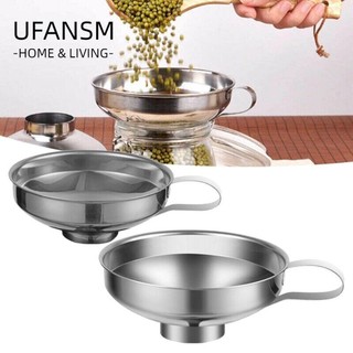 UFANSM Phễu Nhà Bếp, Phễu Mứt Inox Miệng Rộng, Dụng Cụ Lọc Bạc Đồ Dùng Nhà Bếp Phễu Mở Lớn