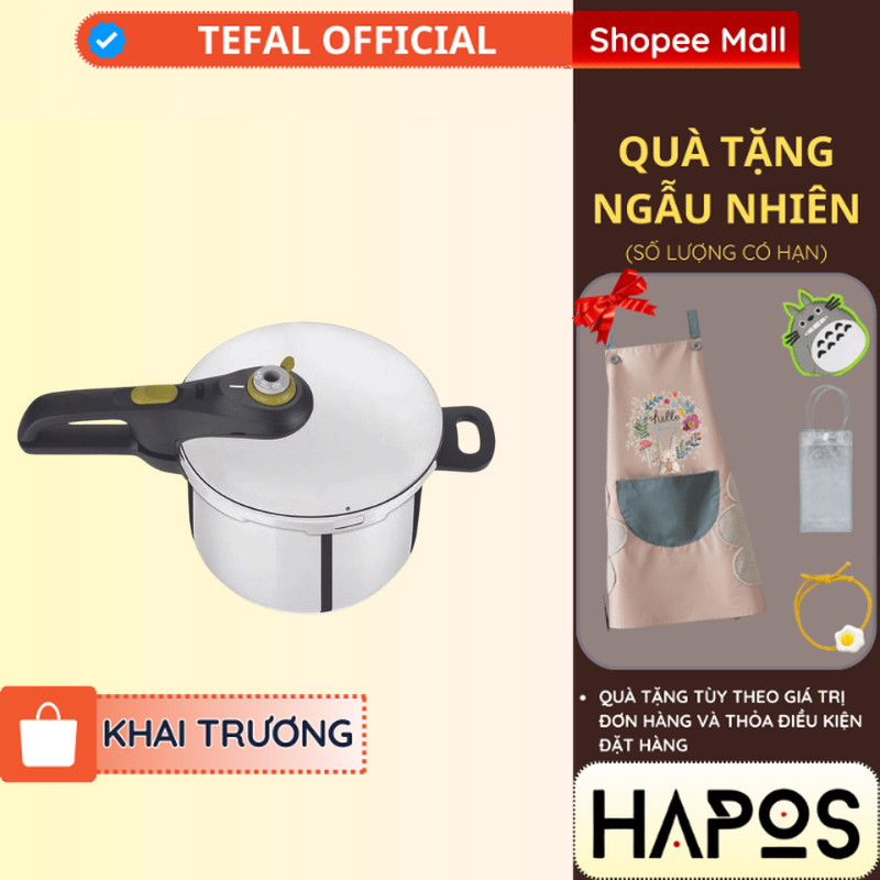 Nồi áp suất đa năng Tefal Secure 5 Neo 4L P2534237 - Bảo hành chính hãng 24 tháng - HAPOS OFFICIAL