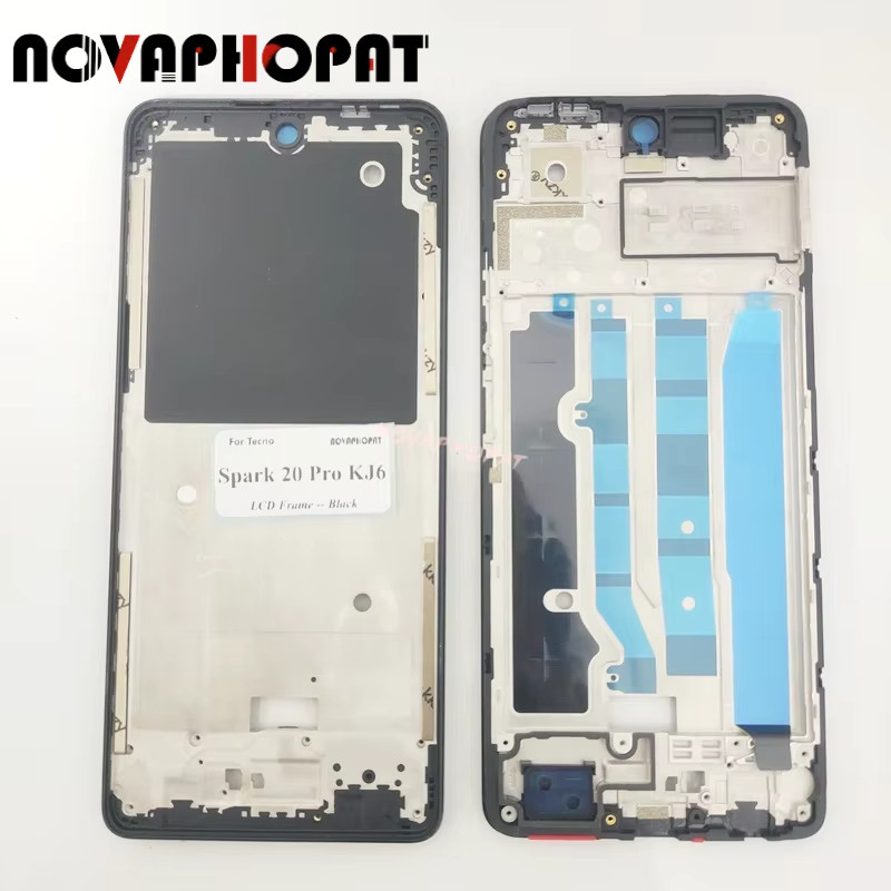 Khung LCD Phía Trước Giữa Vỏ Khung Xe Viền Cho Tecno Spark 20 Pro KJ6 Vỏ Trước