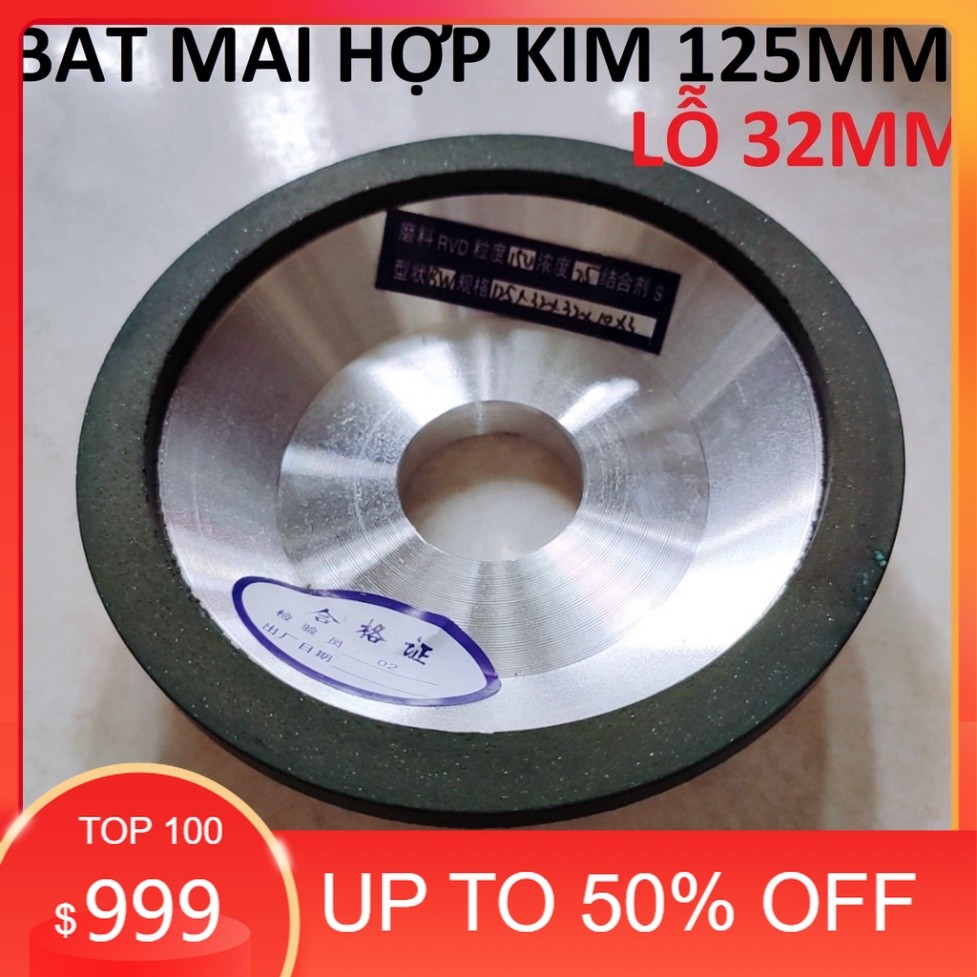 [RẺ NHẤT] Bát mài lưỡi cưa 125mm lỗ 32mm / Bát mài rửa lưỡi cưa hợp kim, bát mài hợp kim (SS2309) [G