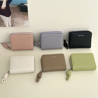 Ví nữ ngọt ngào thời trang Dễ thương Khóa hai chiều Đa chức năng Hộp đựng thẻ Ví đựng tiền mặt