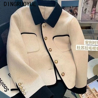 DINGRUOYUE áo khoác nữ áo khoác jean Thông thường Korean Thời trang Sôi động WJK2410A0A 38Z240921