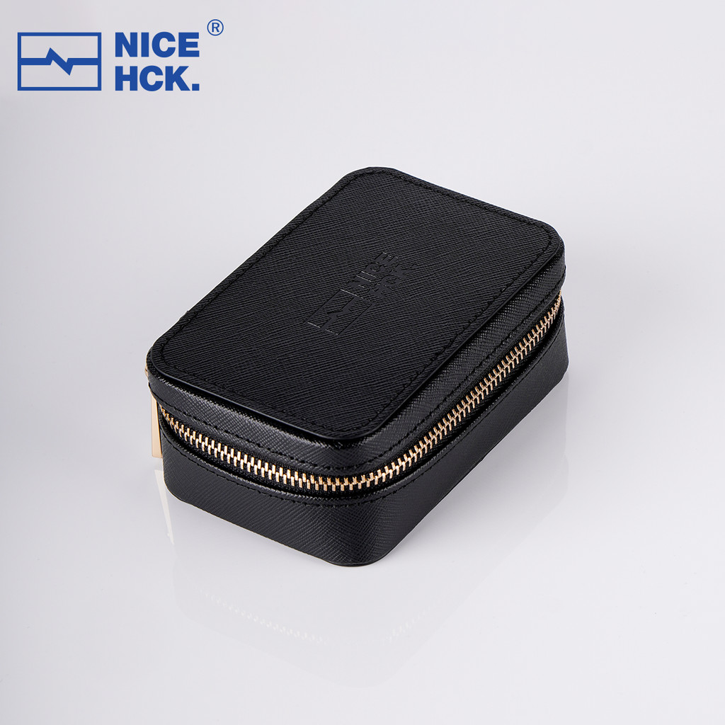 Nicehck Tai Nghe Dây Kéo PU Hộp Đựng Túi Bảo Quản Dung Tích Lớn Cáp Tổ Chức Hộp Cho Delci Himalaya P