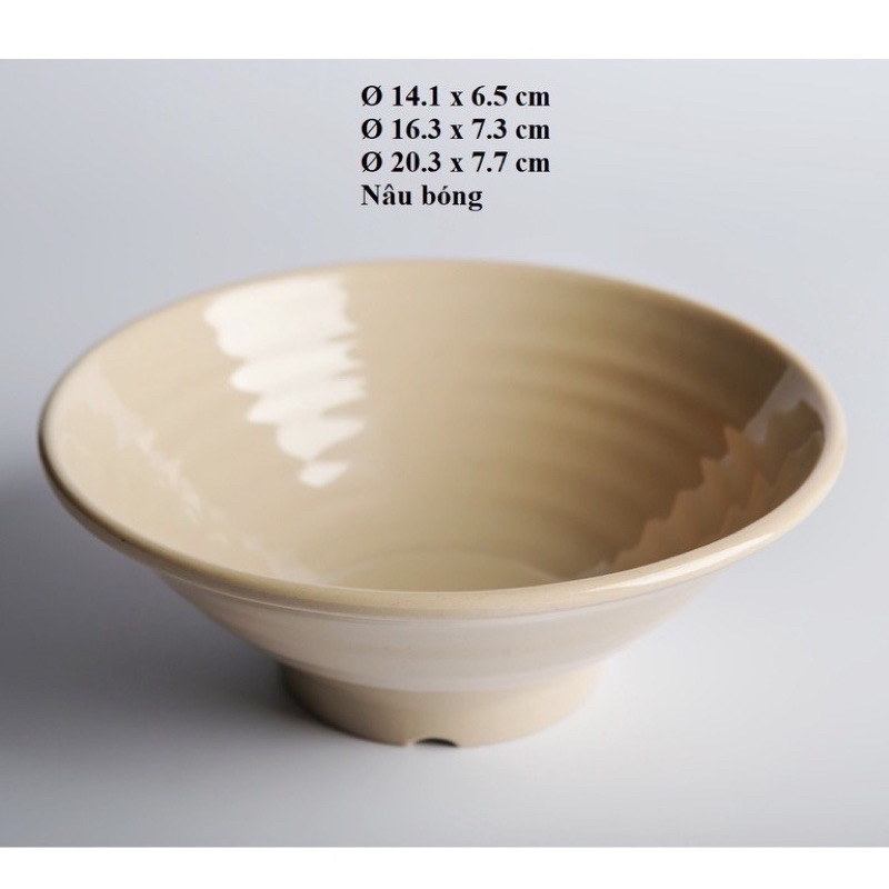 Tô xoắn đựng bún,phở, chè nhựa màu Nâu và màu đen đủ cỡ