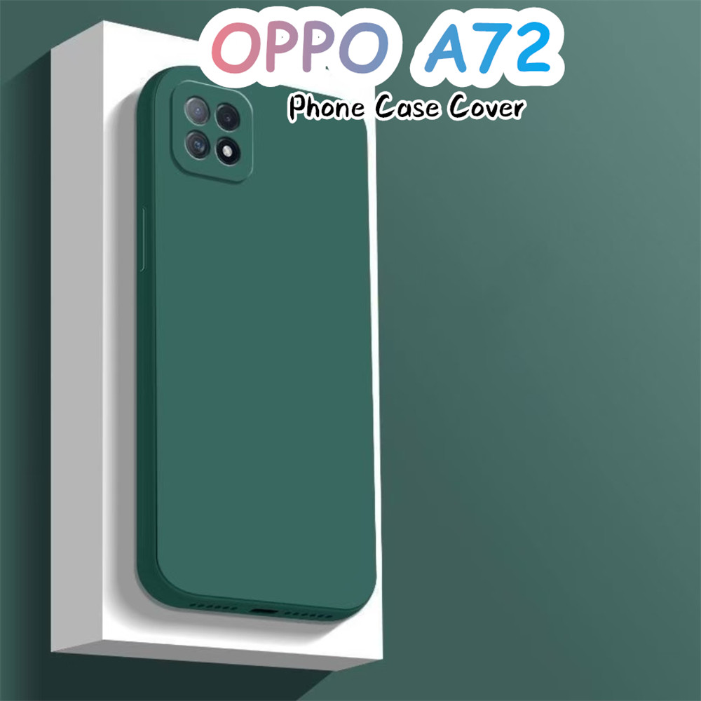 [imamura] Dành Cho OPPO A72 Ốp Lưng Silicon Full Ốp Lưng Điện Thoại Màu Trơn Cổ Điển Cảm Giác Cao Cấ