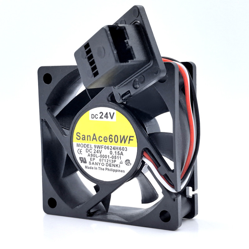 Quạt làm mát Fenaco Sanyo 9WF0624H603 6020 24V 0.15A A90L0001-0576