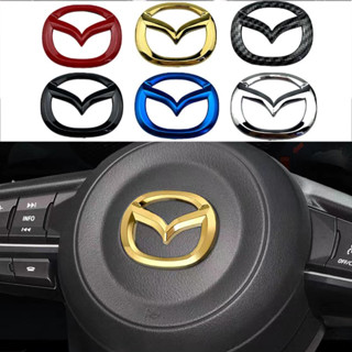 Nhãn dán Logo vô lăng ô tô Mazda cho Mazda 6 Atenza 3 Axela CX4 CX5 CX7 Biểu tượng Logo Mazda