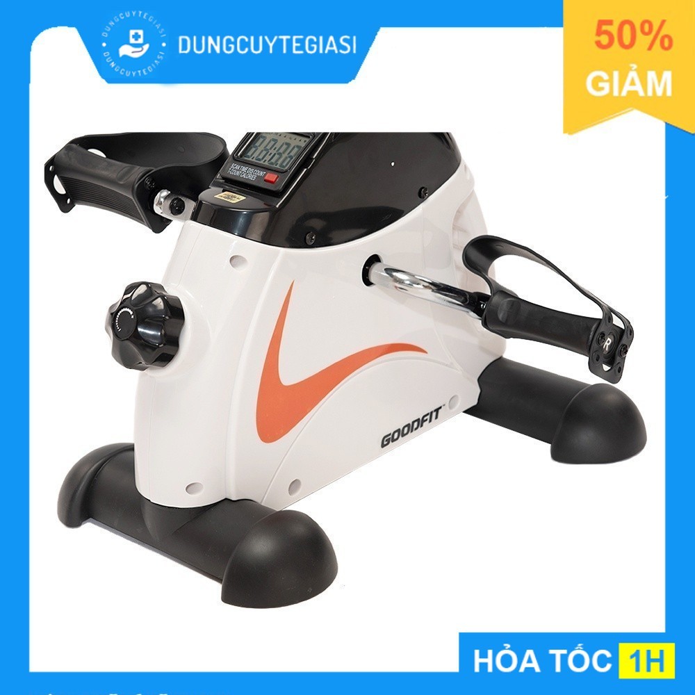 Xe đạp thể thao, xe đạp tập thể dục tại nhà GoodFit GF001PA tùy chỉnh độ nặng, đồng hồ điện tử đo lư