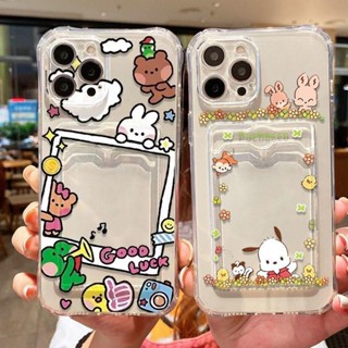 Ốp Lưng Điện Thoại Samsung Galaxy A35 A34 A55 A54 A53 A52 A51 A73 A72 A71 S24 S23 S22 S21 Plus Ultra S21FE S23FE S20FE Minini Pochacco Dễ Thương Đựng Thẻ Ảnh Túi Ví