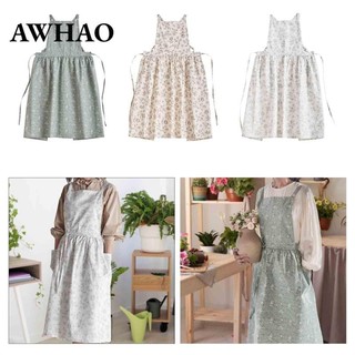 Tạp dề hoa Váy Tạp dề vẽ tranh Tạp dề đa chức năng nhẹ