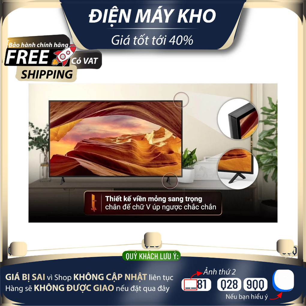 Google Tivi Sony 4K KD-75X77L KD-65X77L  KD-55X77L KD-50X77L KD-43X77L DMK