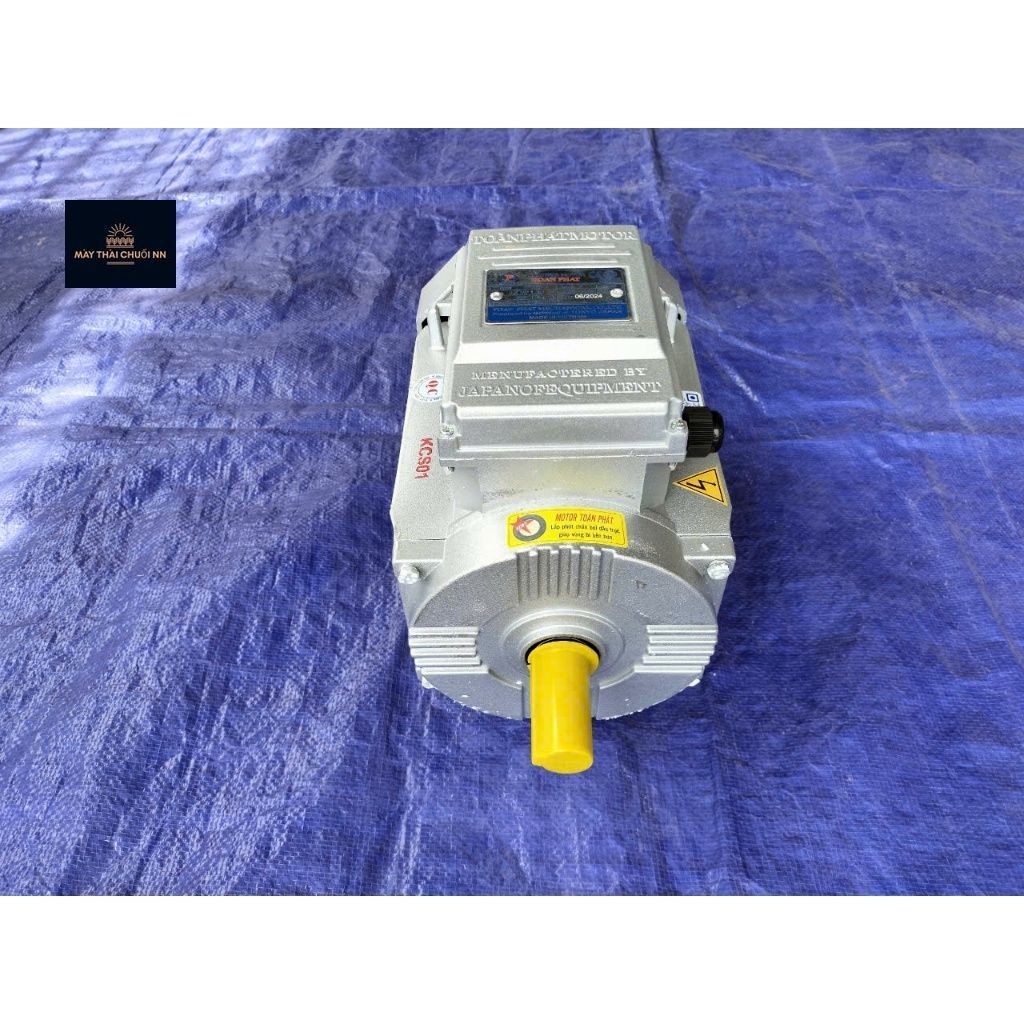 MOTOR ĐỘNG CƠ ĐIỆN 1 PHA 220V TOÀN PHÁT 1,5KW( 2HP ) TUA CHẬM 1400V/P, DÂY ĐỒNG 100%.