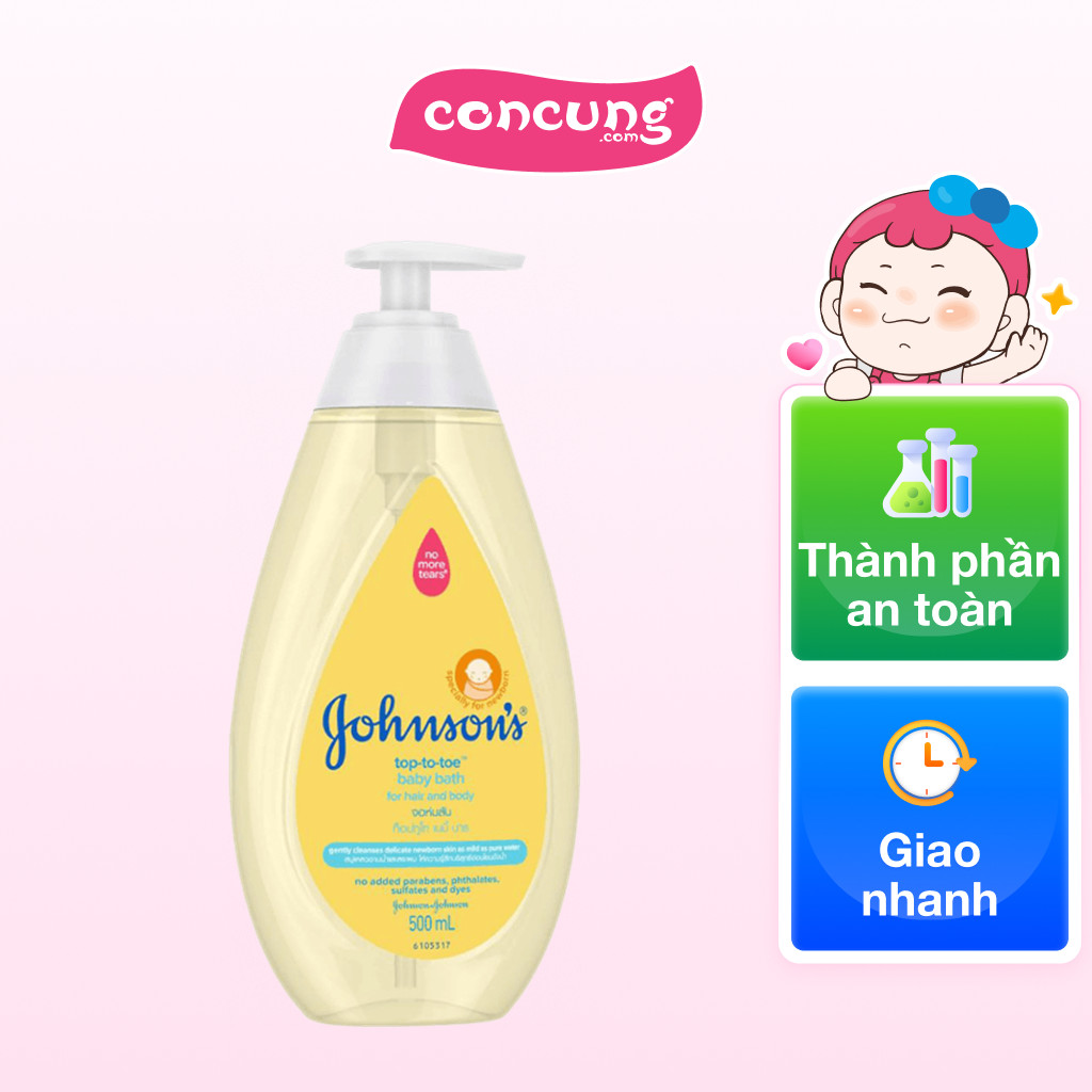 Sữa tắm gội toàn thân Johnson Baby cho bé 500ml (Bao bì mới)