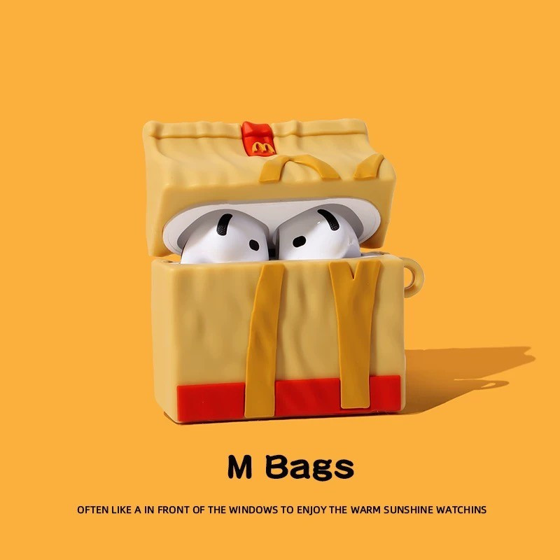 Túi McDonald 's Dễ Thương AirPods Bảo Vệ Vỏ AirPods 4 Vỏ Tai Nghe AirPods Pro 2 Vỏ Silicon AirPods G