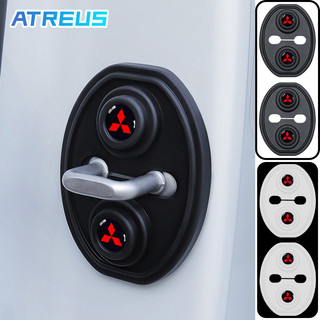 4 Miếng Mitsubishi Đệm Khóa Cửa Ô Tô Giảm Xóc Xe Ô Tô Silicon Chốt Cửa Bảo Vệ Đệm Chống Va Chạm Cho Mitsubishi Mirage ASX Eclipse Xpander Cross Attrage Xforce Triton Outlander Pajero Sport Grandis