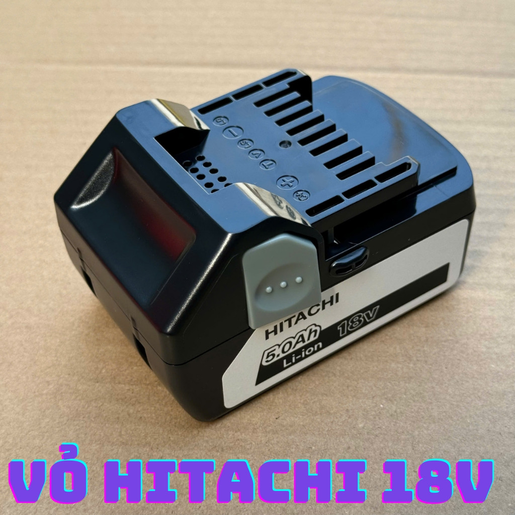 Vỏ pin Hitachi 18v 5s2p 10 cell 18650 mạch adapter