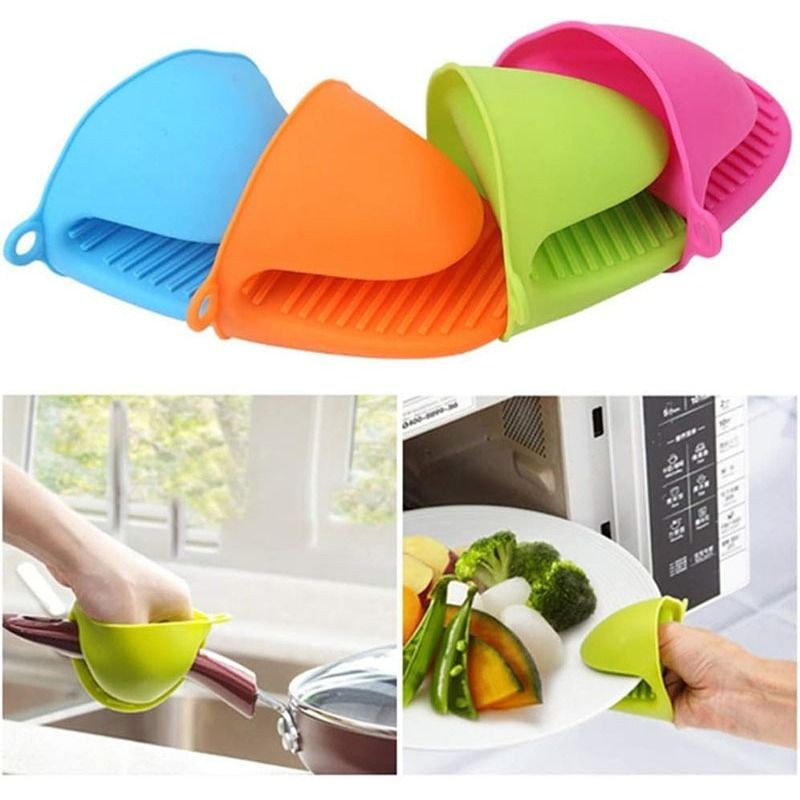 Đôi Găng Tay Cách Nhiệt Bắc Nồi Mỏ Vịt - Bao Tay Silicon Cách Nhiệt Bắc Nồi