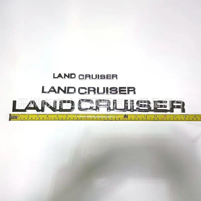 1 chiếc logo Land Cruiser, logo chữ Land Cruiser, huy hiệu phía sau, logo ô tô 3D được sửa đổi