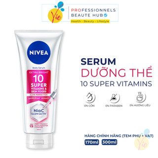  Serum Dưỡng Thể NIVEA Extra Bright 10 Super Vitamins Sáng Da Mờ Thâm Nám - Vie Beaute SGN 