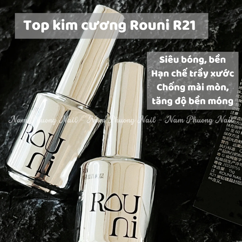 Top kim cương siêu sáng Rouni R21 lọ 15ml