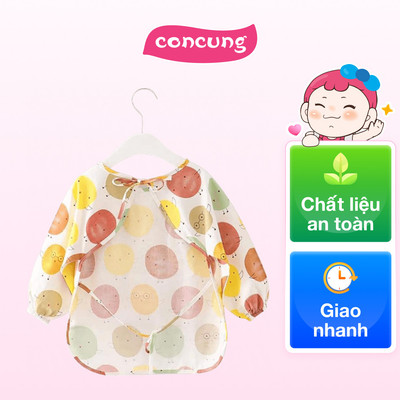 Áo yếm ăn dặm dài tay cho bé Mastela (hình chim non)
