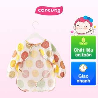  Áo yếm ăn dặm dài tay cho bé Mastela  hình chim non  