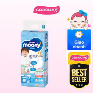 Tã quần Moony bé trai size XL 38 miếng - concung