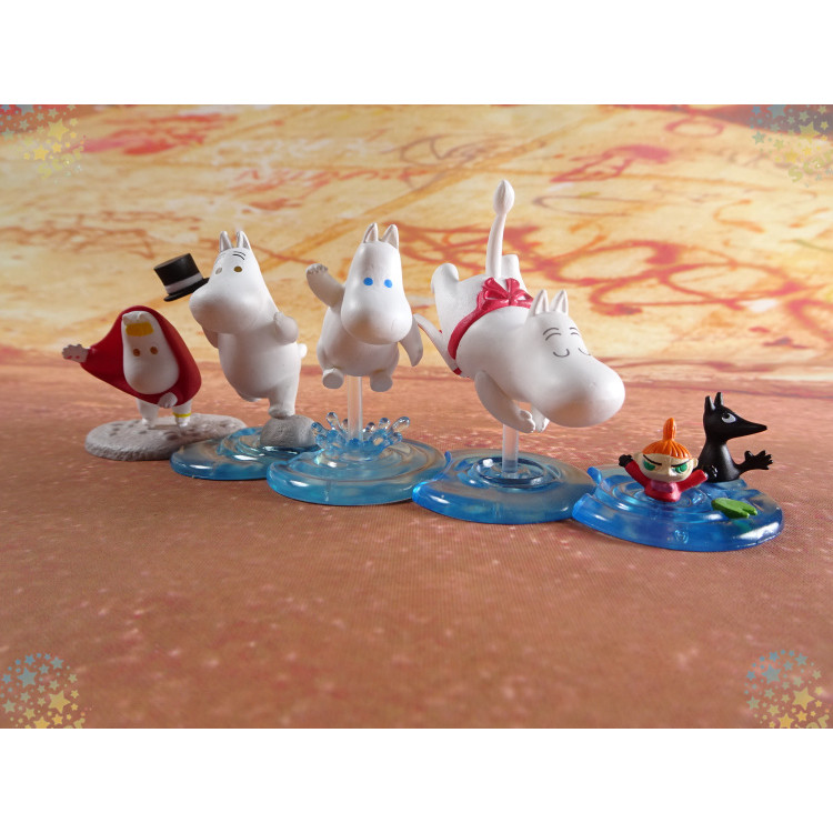 Phiên Bản Chính Hãng Nhật Bản TOMY Moomin Xiaofei Họ Hippo Moomin Cảnh Moomin Viên Nang Đồ Chơi Tran
