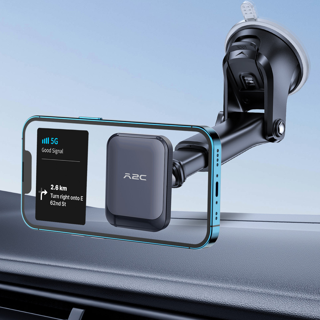 APPS2Car Giá đỡ điện thoại từ tính MagSafe Gắn trên ô tô Giữ từ tính mạnh cho bảng điều khiển Kính c