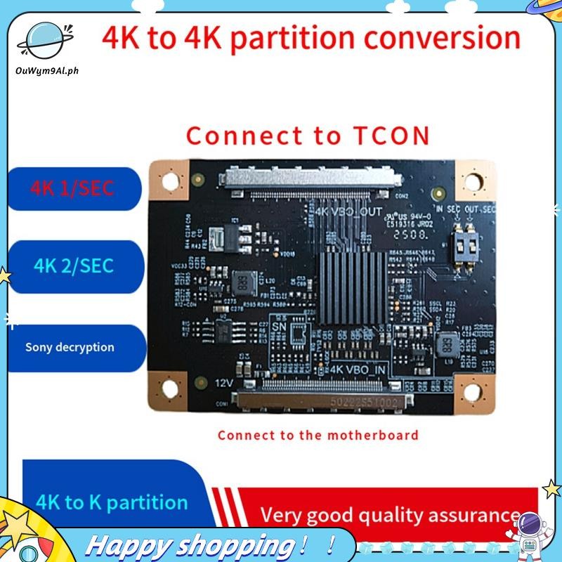 [ouwym9al] Bảng khuếch đại hình ảnh màn hình TV 4K 60hz sang 4K 60Hz Tấm chuyển đổi để thay đổi màn 