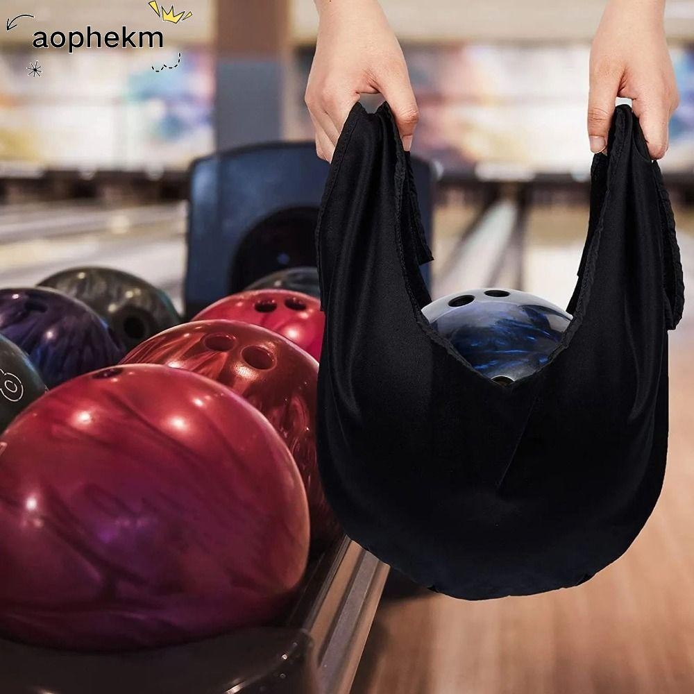 Túi vệ sinh bóng bowling AOPHEKM, Phụ kiện bowling Túi đựng bowling sợi nhỏ siêu mềm, Túi đựng đồ có