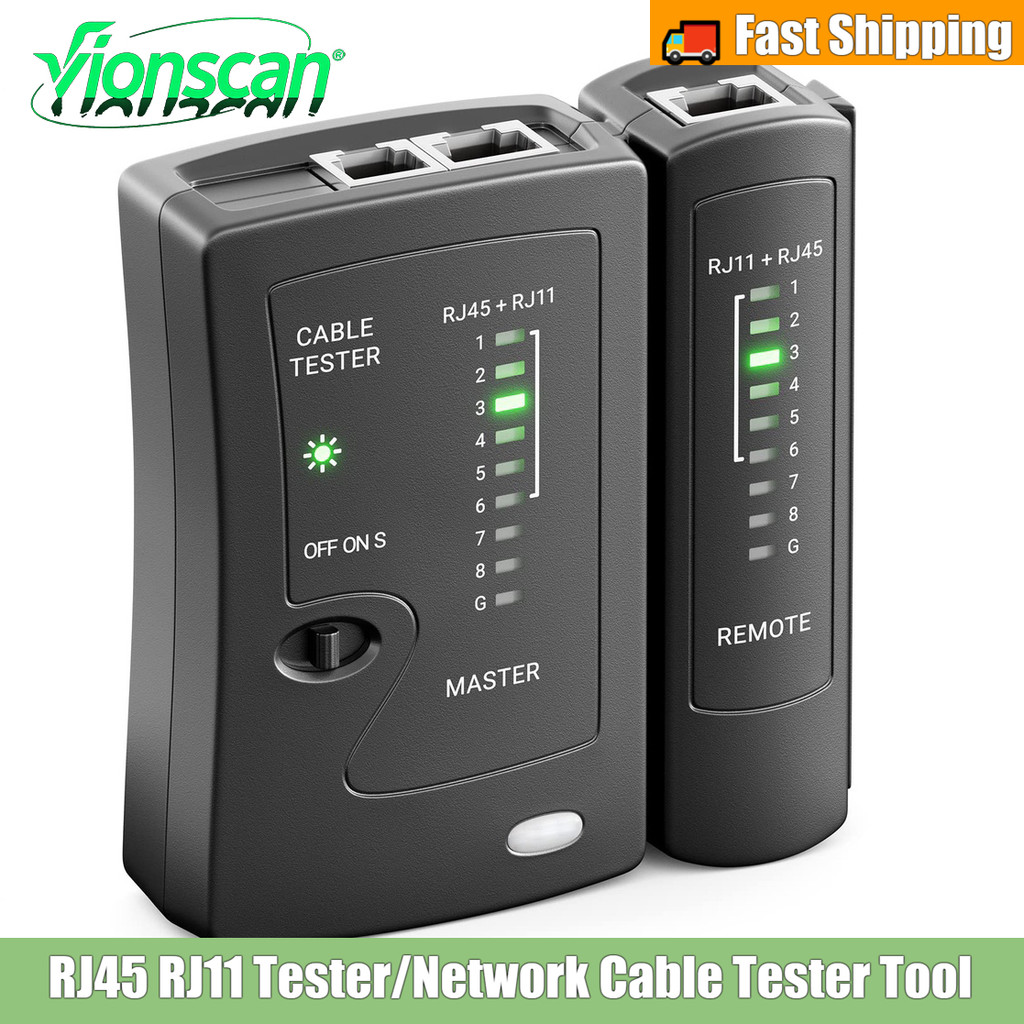 Máy kiểm tra cáp mạng Vioncan RJ45, Máy kiểm tra Ethernet cho cáp Ethernet LAN RJ45 CAT8 CAT7 CAT6 C