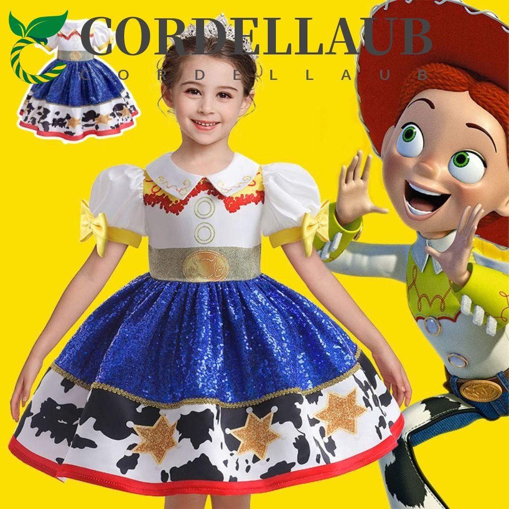 CORDELLAUB Jessie Cosplay Dress, Hình Anime Jessie, Thời Trang Lông Tơ Cho Halloween và Quà Tặng