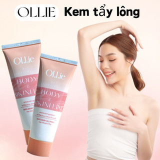  【Ready Kem tẩy lông OLLIE chính hãng  tẩy lông body nam nữ vùng kín nách tay chân triệt lông an toàn 